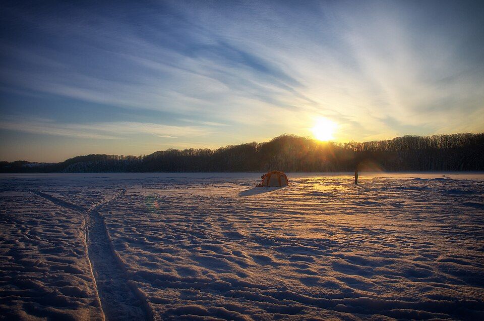Abashiri Lake winter